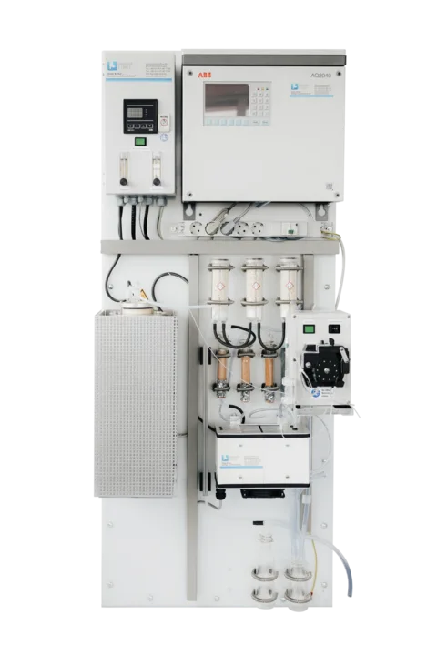 GO-TOC P mit ABB-Analysator auf einer Montageplatte